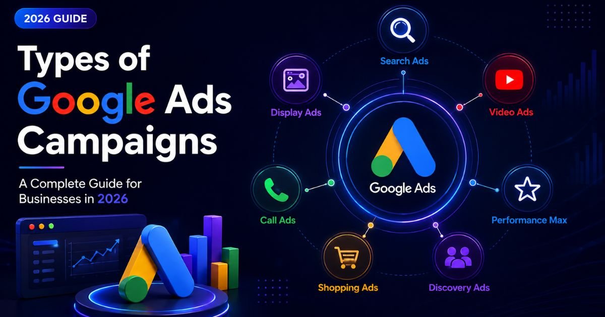 Types of Google Ads Campaigns: A Complete Guide for Businesses in 2026