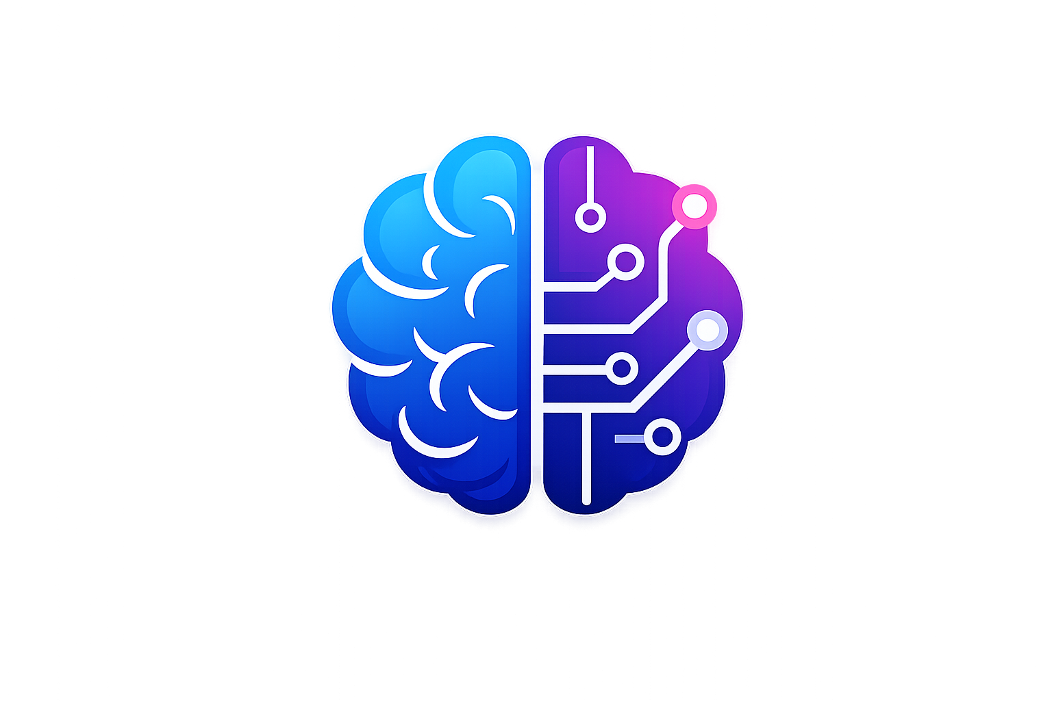 AI-driven marketing brain graphic